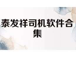 泰发祥司机软件合集