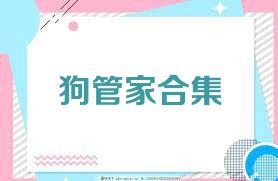 狗管家合集