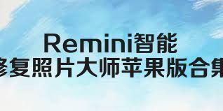 Remini智能修复照片大师苹果版合集