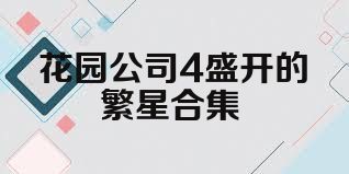 花园公司4盛开的繁星合集
