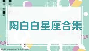 陶白白星座合集