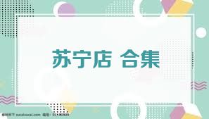 苏宁店+合集