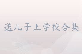 送儿子上学校合集