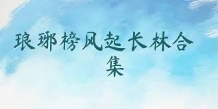 琅琊榜风起长林合集