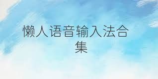 懒人语音输入法合集