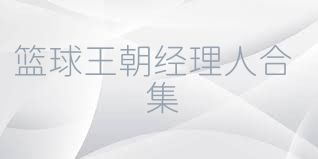篮球王朝经理人合集