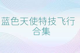 蓝色天使特技飞行合集