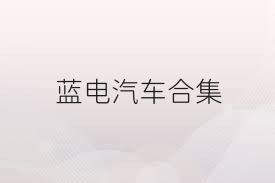 蓝电汽车合集
