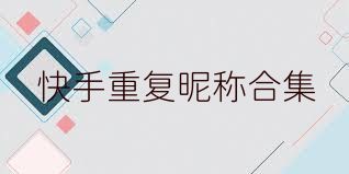 快手重复昵称合集