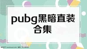 pubg黑暗直装合集