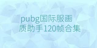 pubg国际服画质助手120帧合集