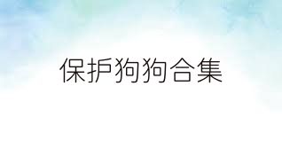 保护狗狗合集