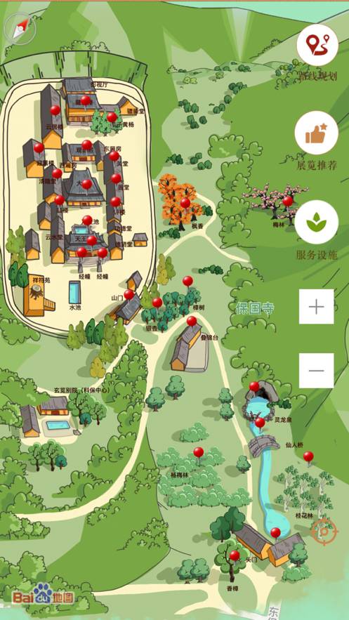 保国寺古建筑博物馆AR导览app3